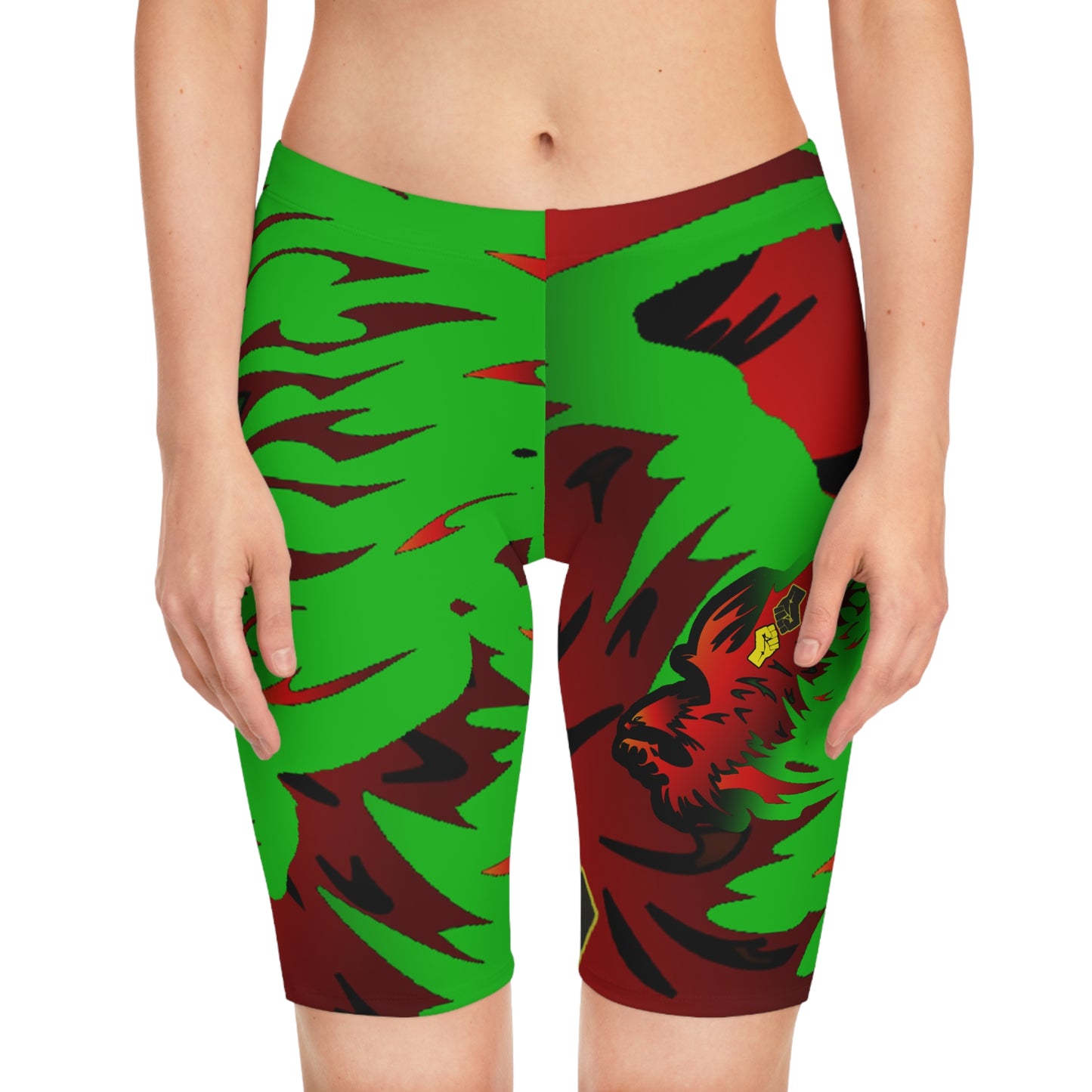 Afro Fire Bird Women's Bike Shorts (AOP)