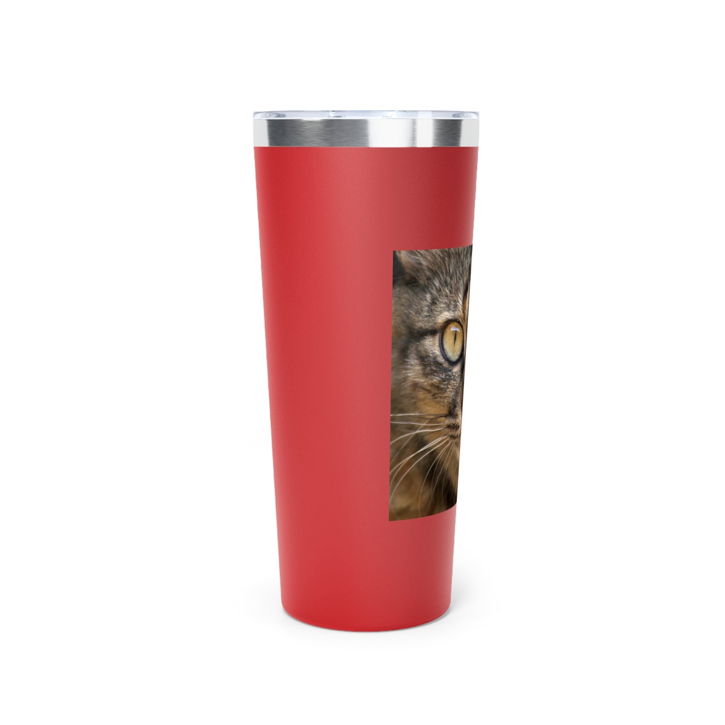 Cat Face  Copper Vacuum Insulated Tumbler, 22oz