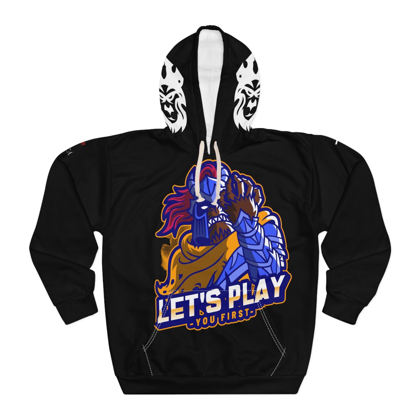 Lets Play Blue Unisex Pullover Hoodie