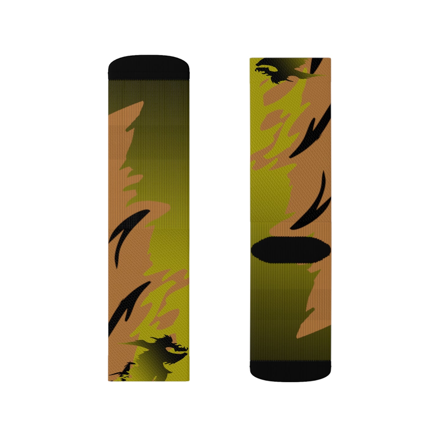 Golden Black Raptor      Sublimation Socks