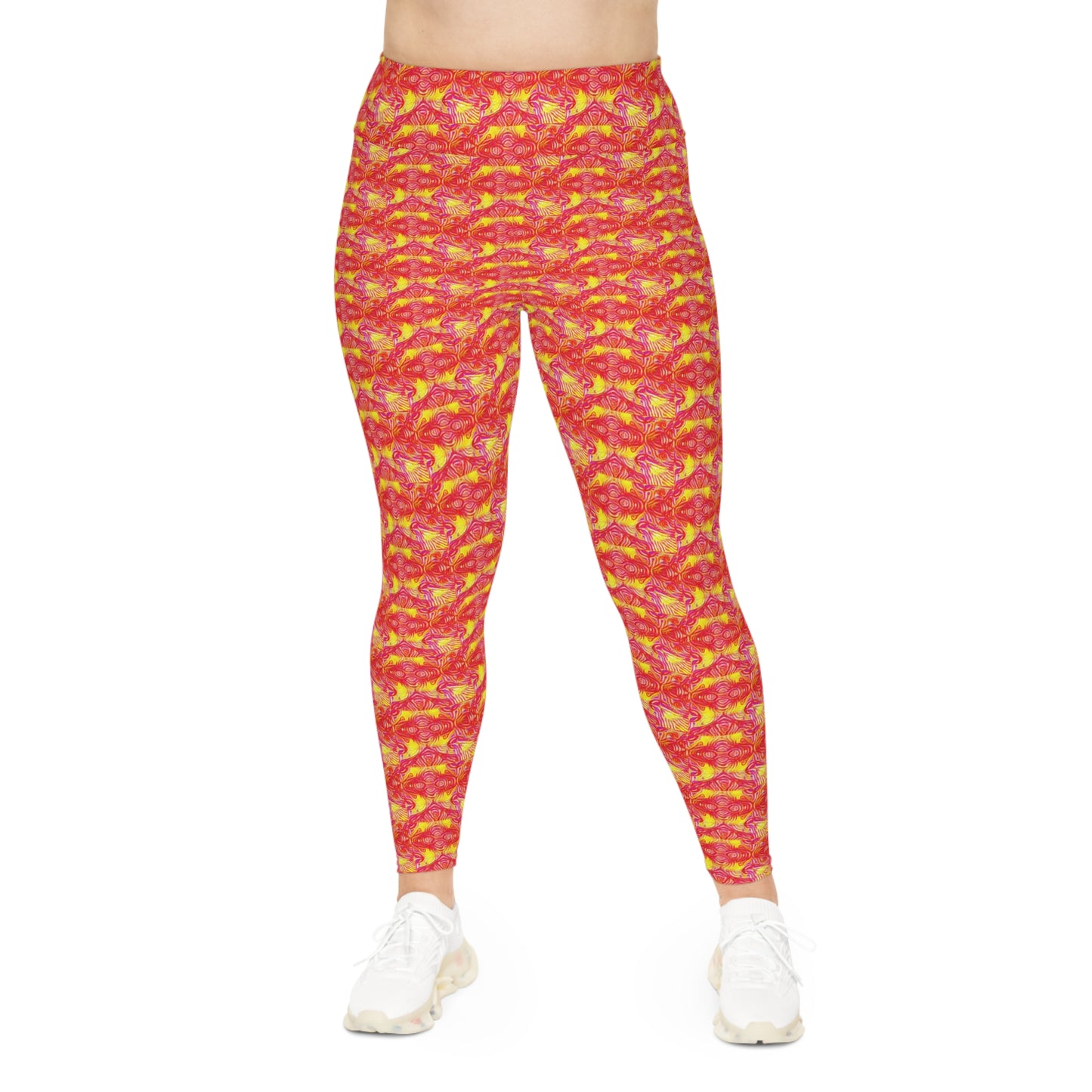 4 q Fire Plus Size Leggings