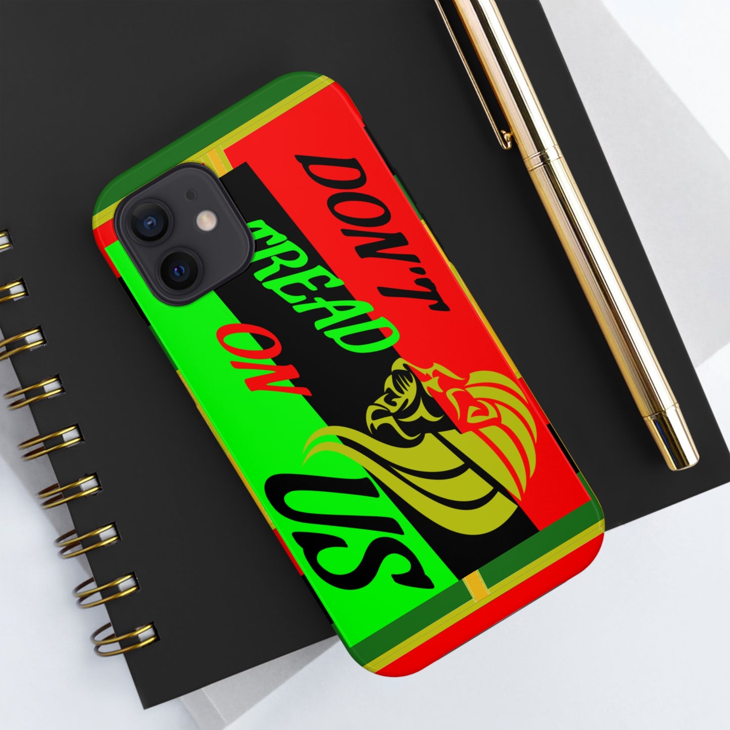 "Don't Tread On Us" African Diaspora Flag Tough Phone Cases, Case-Mate