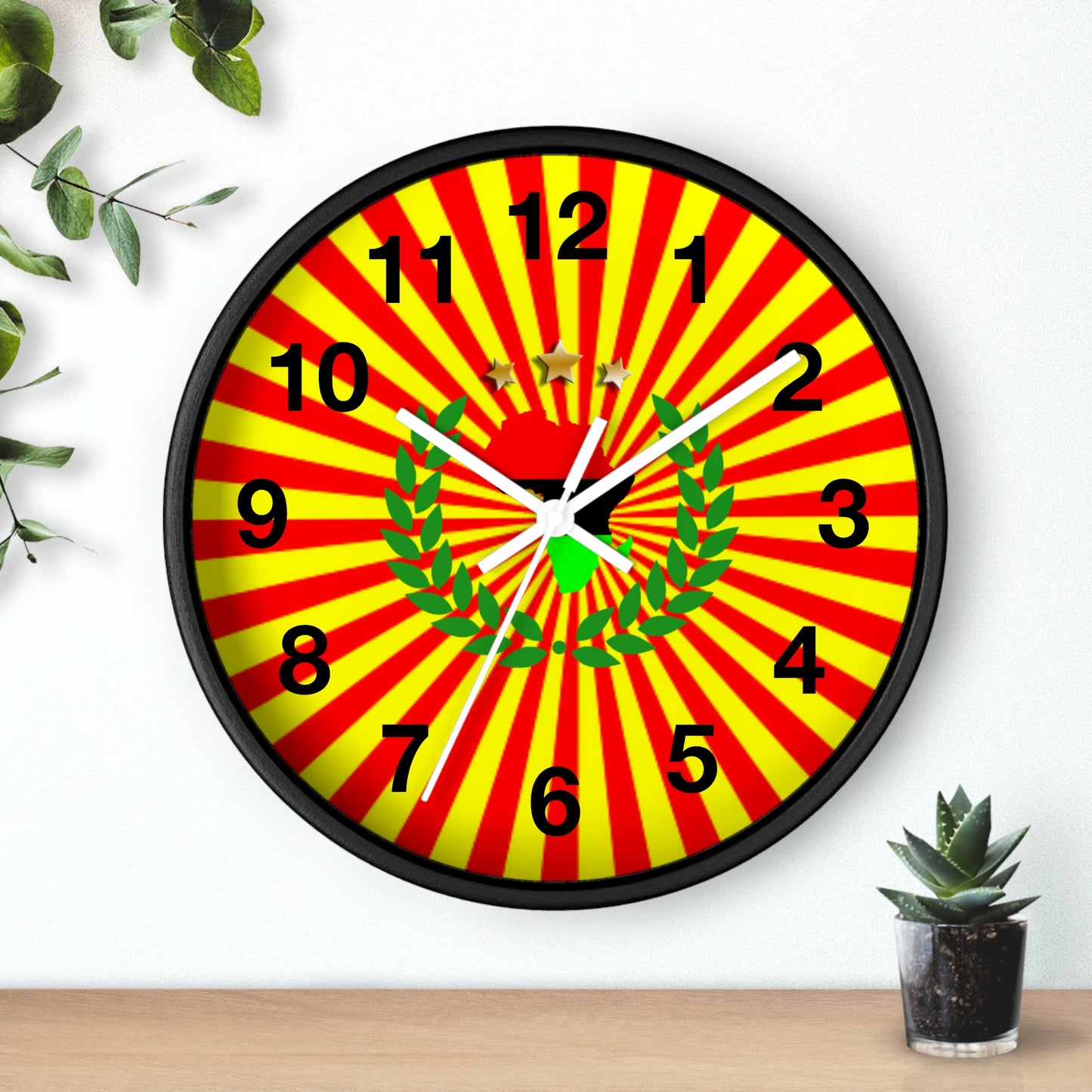 African Sun Ray's Wall clock