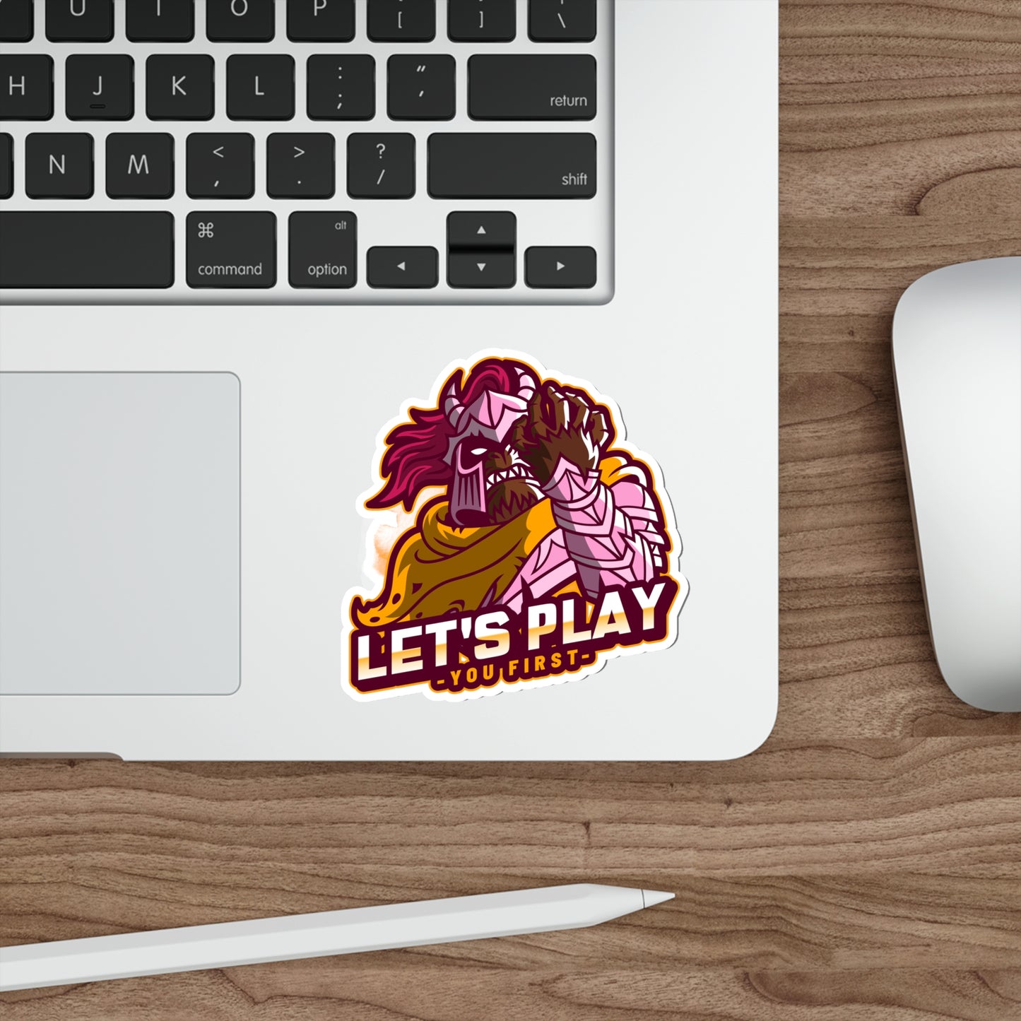 Lets Play -Pink Die-Cut Stickers