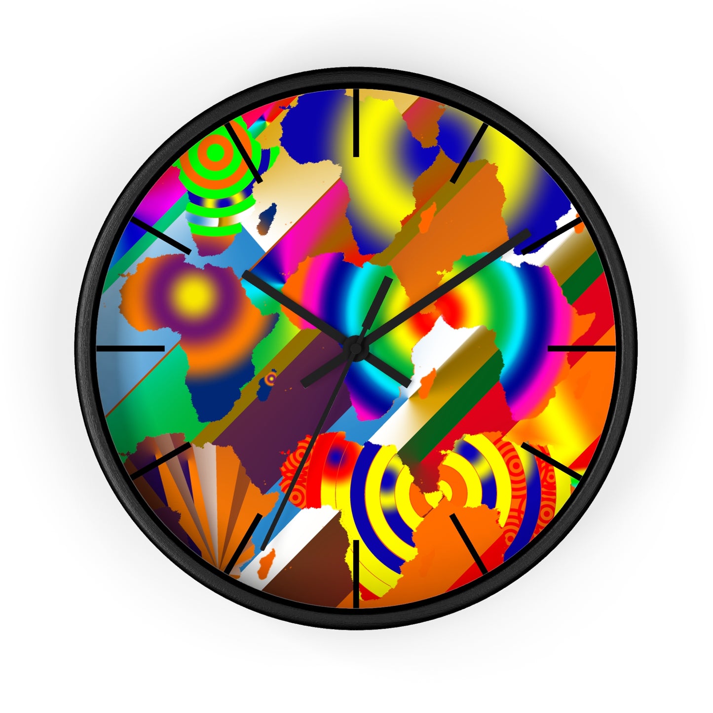 9 Africa's Collage Wall clock