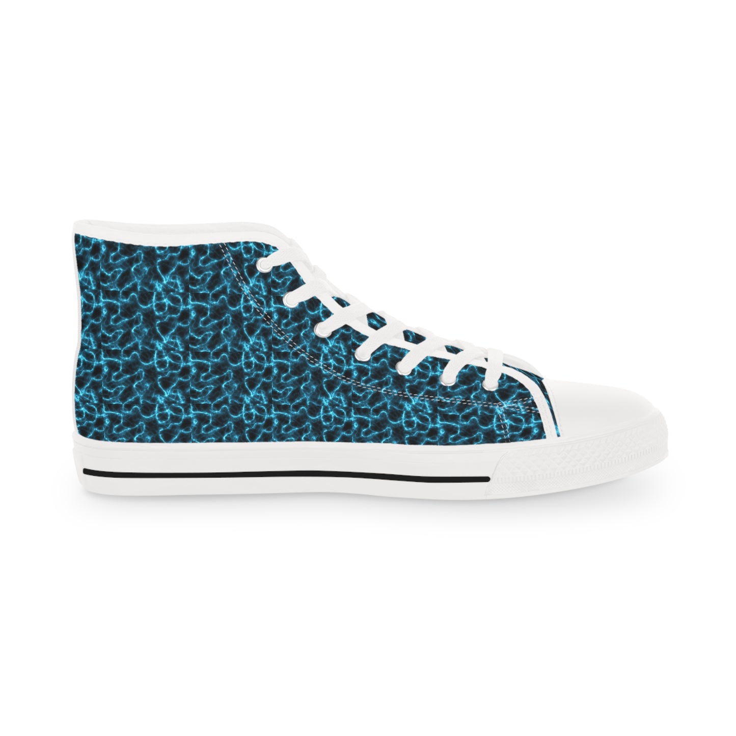 Electric Blue Men's High Top Sneakers