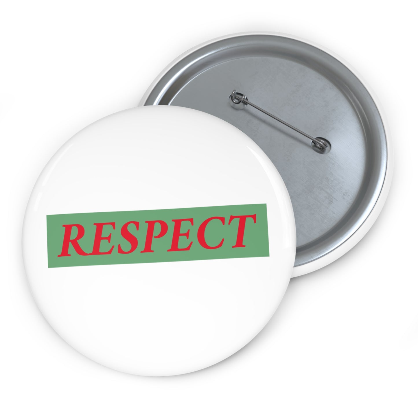 Respect (white)Pin Buttons