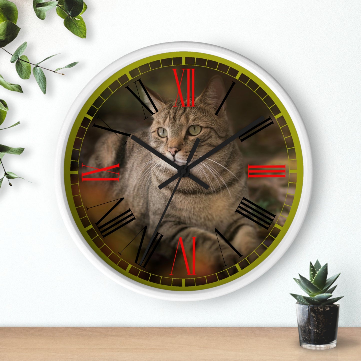 Cat  Wall clock