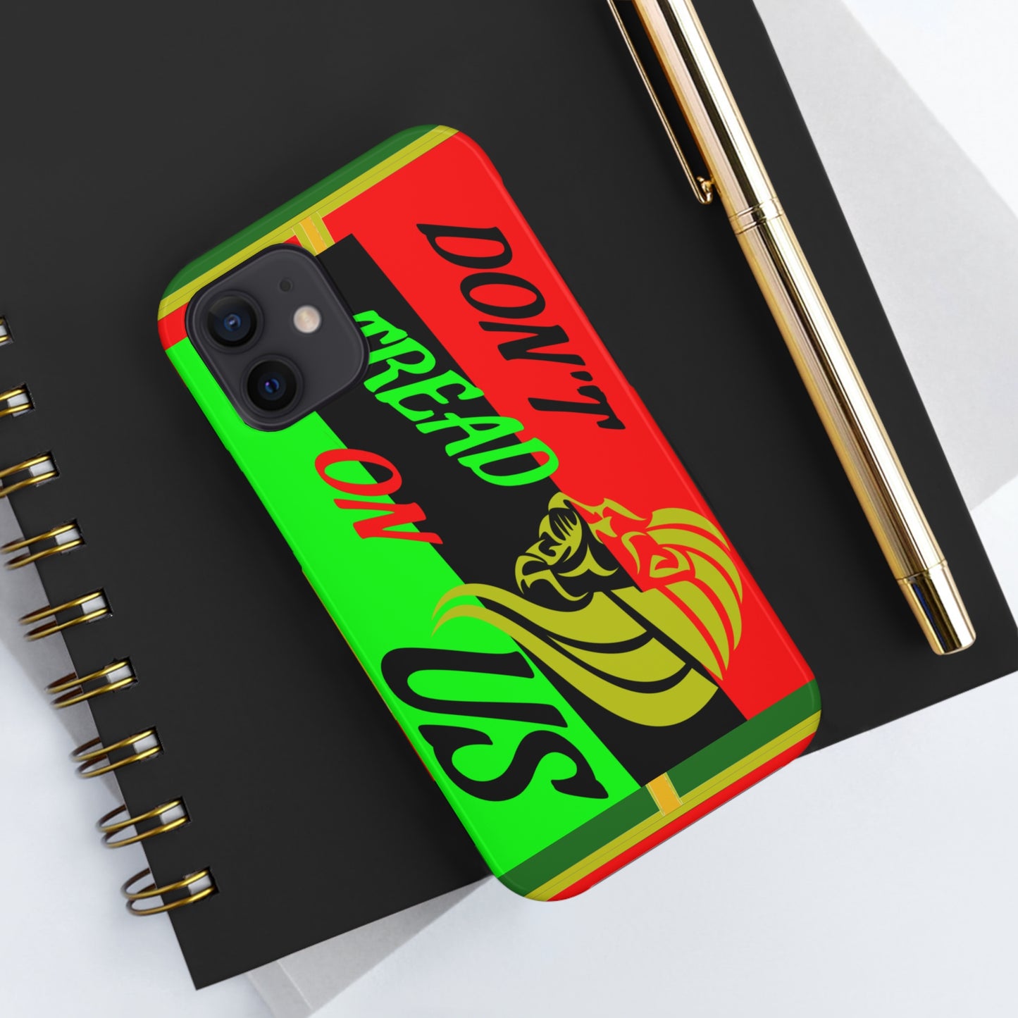 "Don't Tread On Us" African Diaspora Flag Tough Phone Cases, Case-Mate