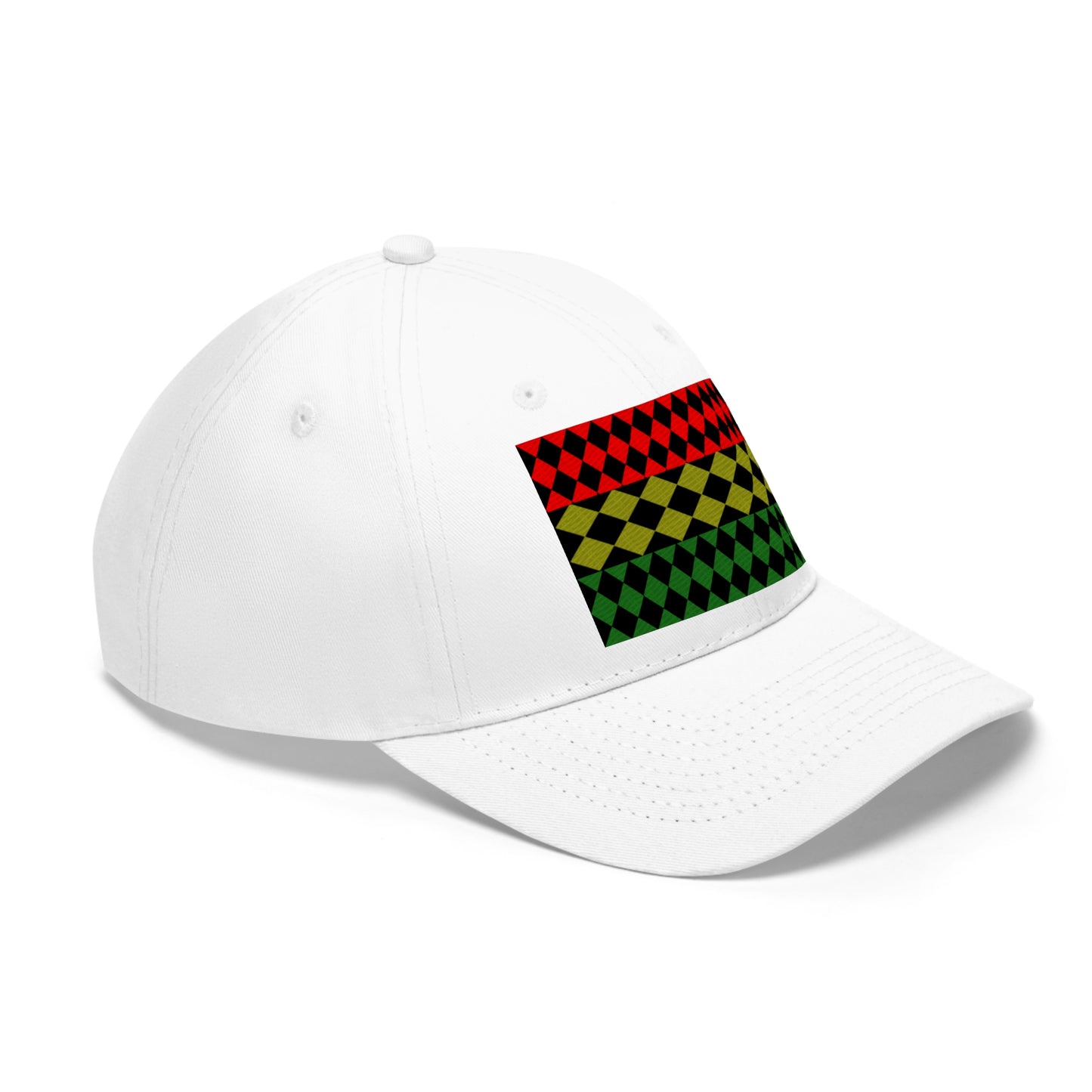 Pan African FLAG (EMBROIDERED ) ( Optical)  Unisex Twill Hat