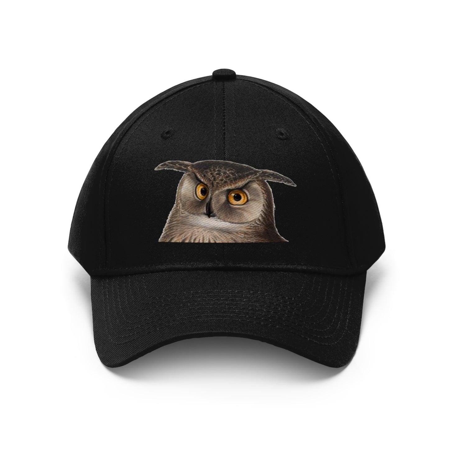 Owl Face  Unisex Twill Hat