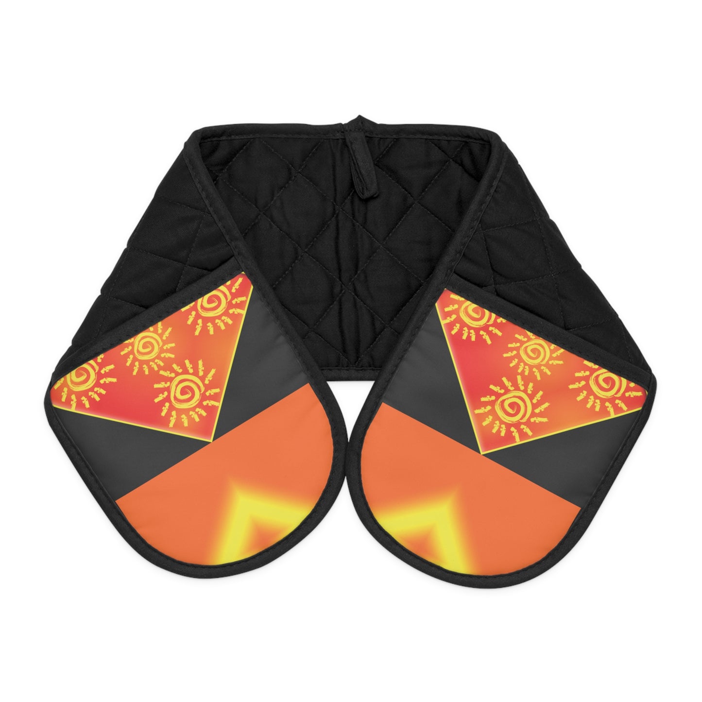 Sun Shine Oven Mitts (Black)