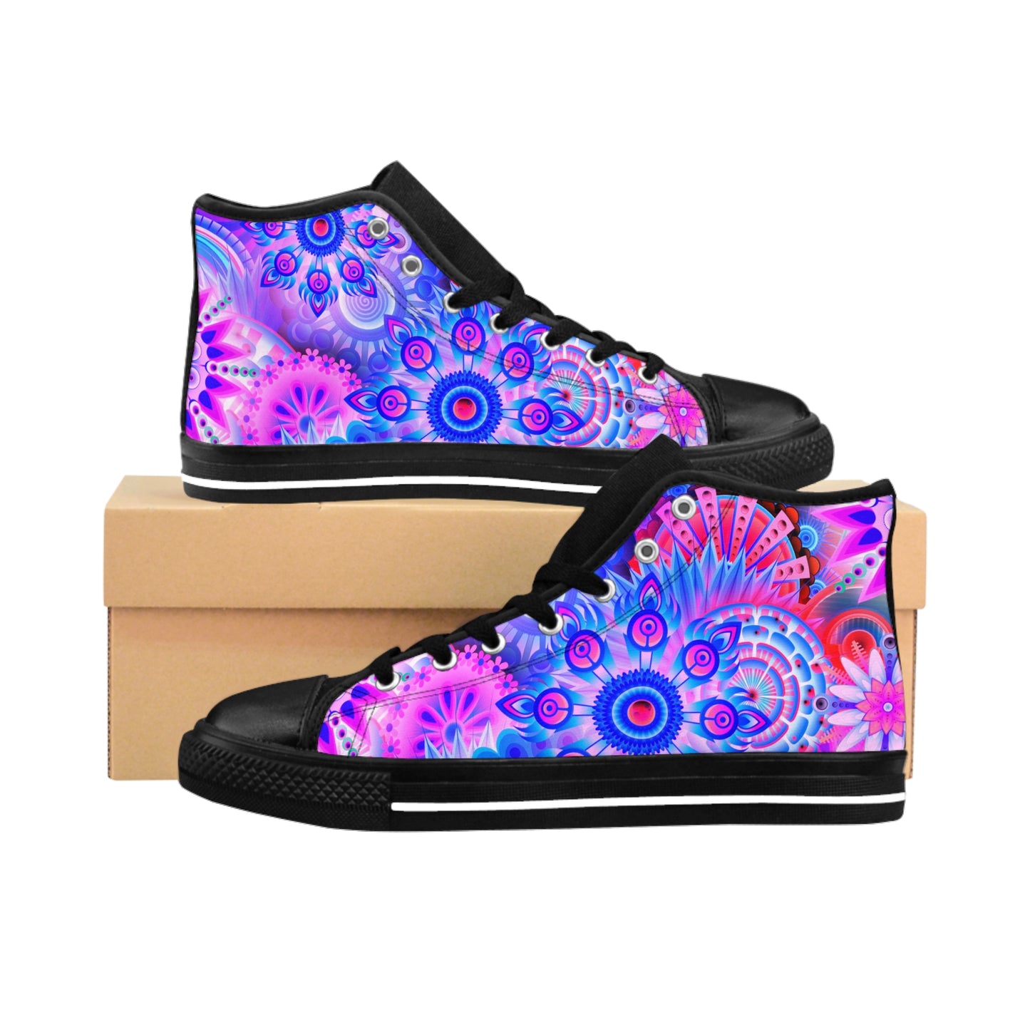 Mandalas-Pink 2   Women's Classic Sneakers