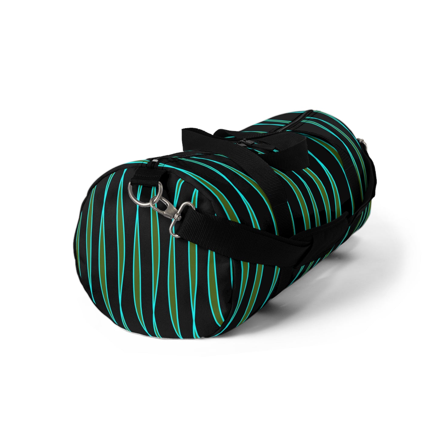 Light Ribbons (Black) Duffel Bag