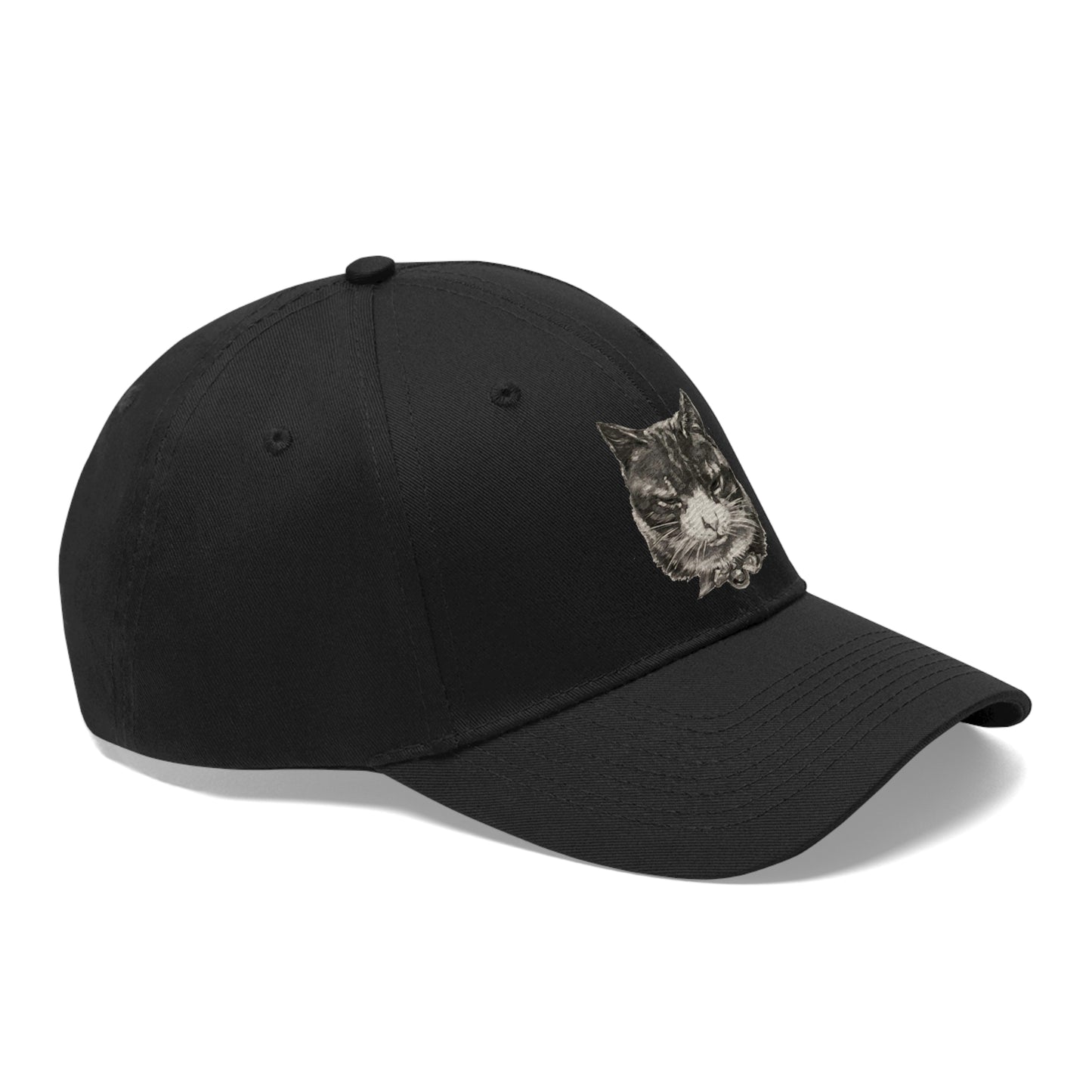 Large Cat Head  Unisex Twill Hat