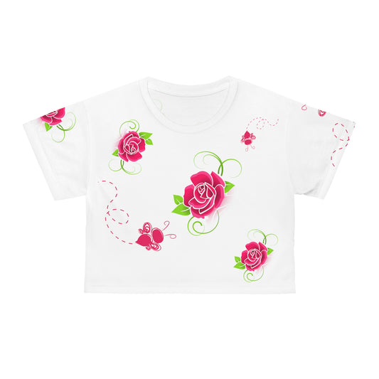 Bee & Flower Crop Tee