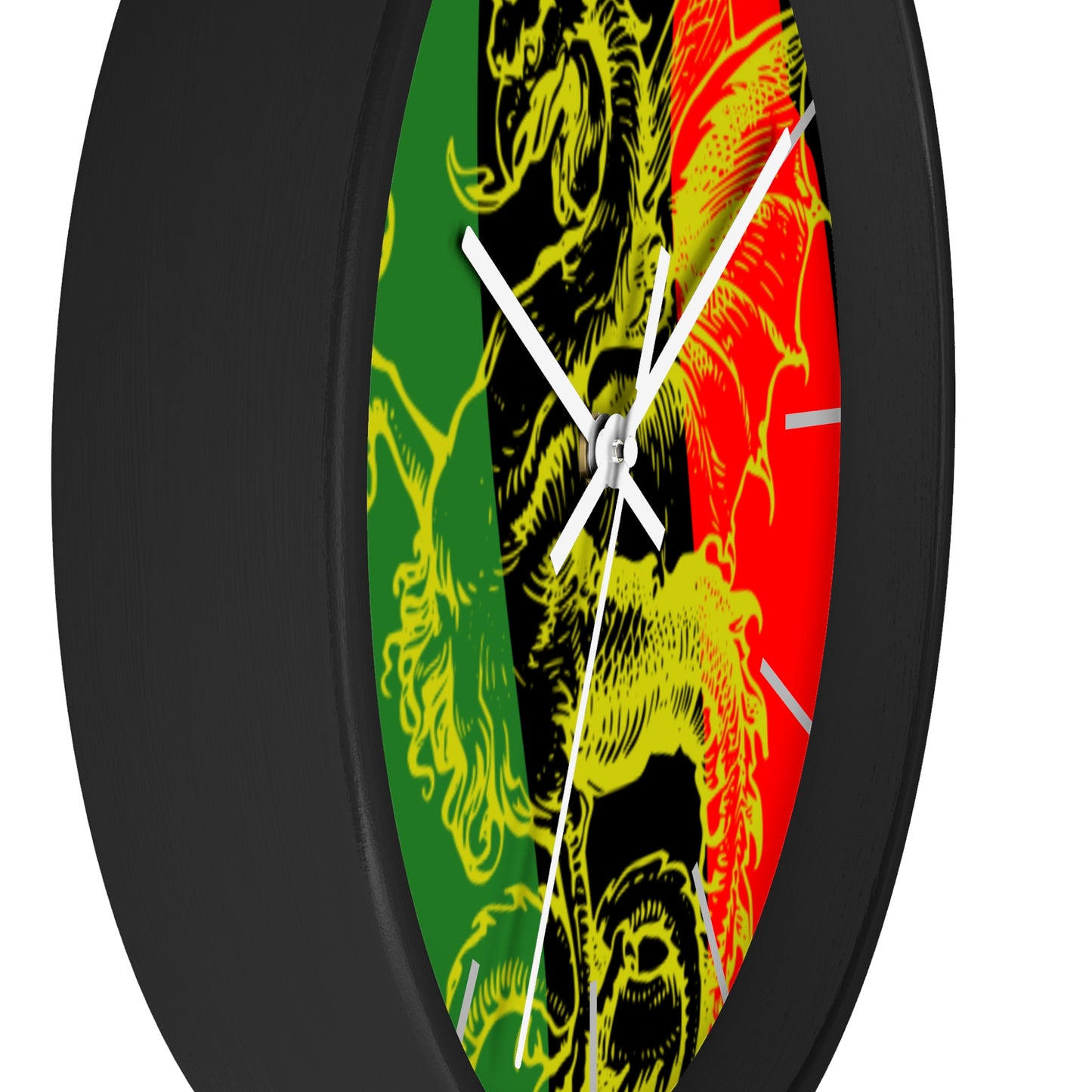 Pan African Flag Griffith Wall clock