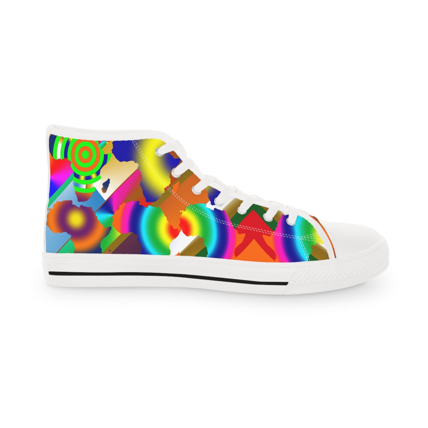 9 Africas Collage Men's High Top Sneakers