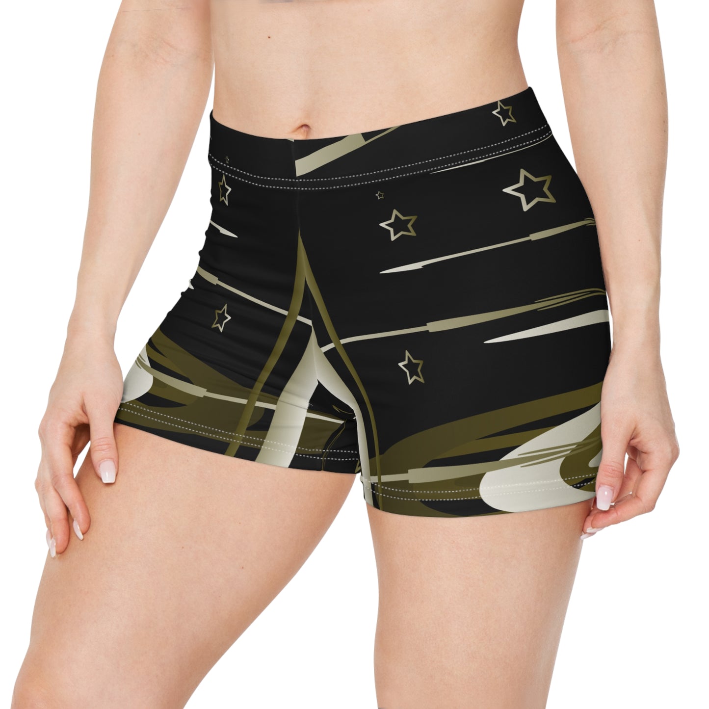 Gold Stars Women's Shorts (AOP)