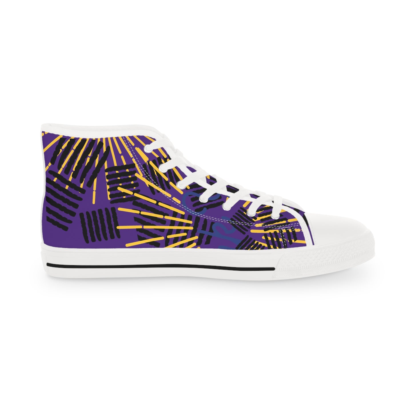 Yellow Sparks Men's High Top Sneakers