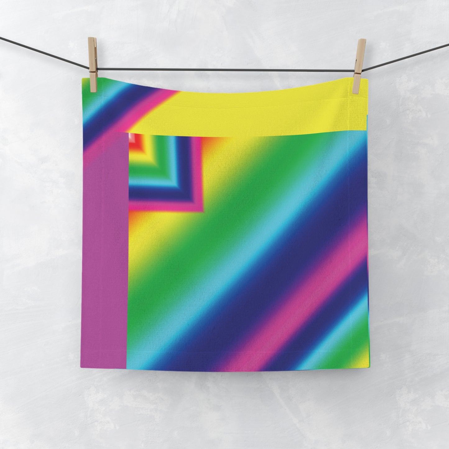 Rainbow Point Face Towel