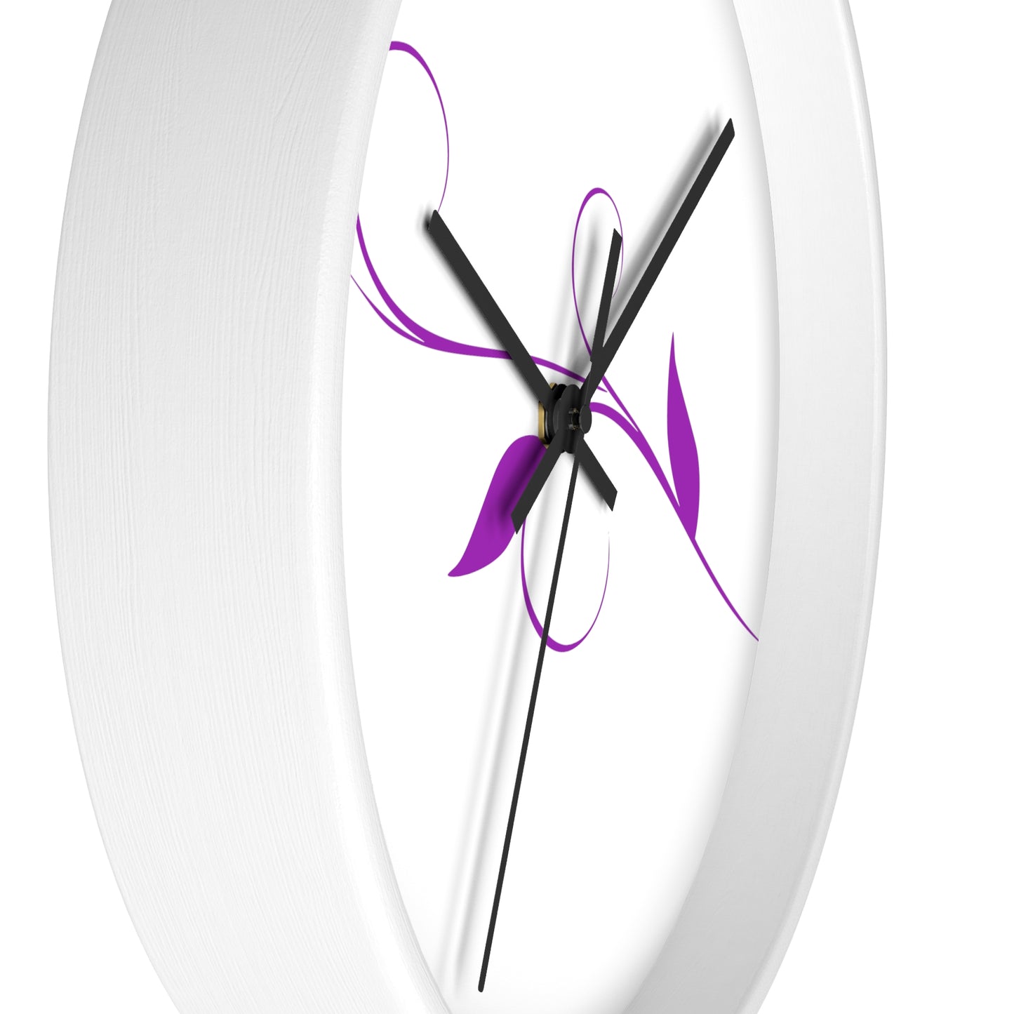 Violet  Leaf Wall clock