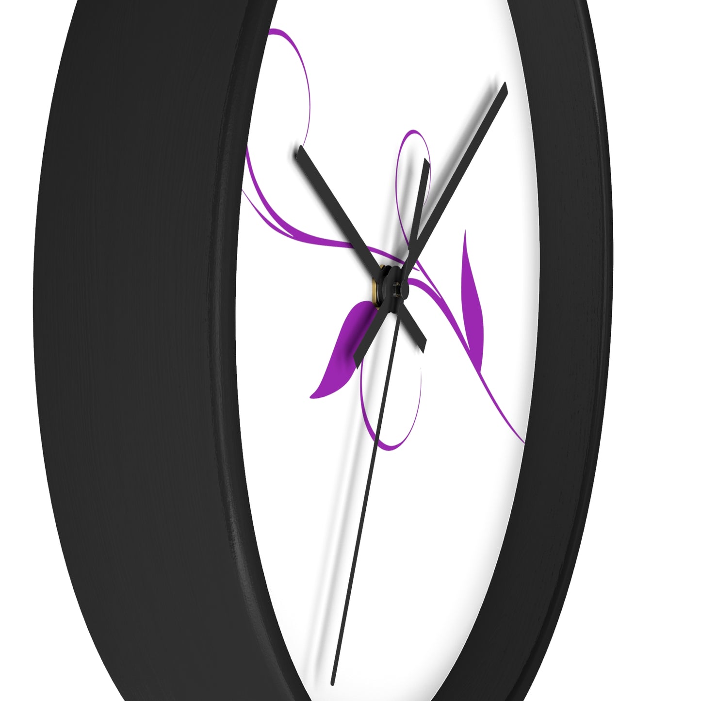 Violet  Leaf Wall clock