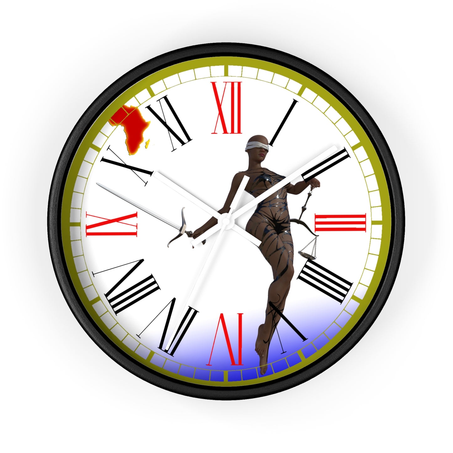 Lady Justice Wall clock