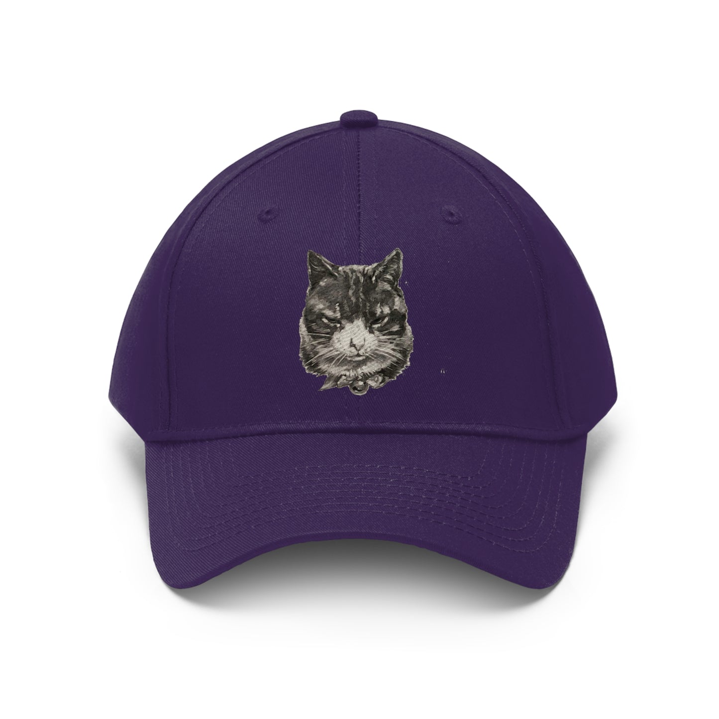 Large Cat Head  Unisex Twill Hat