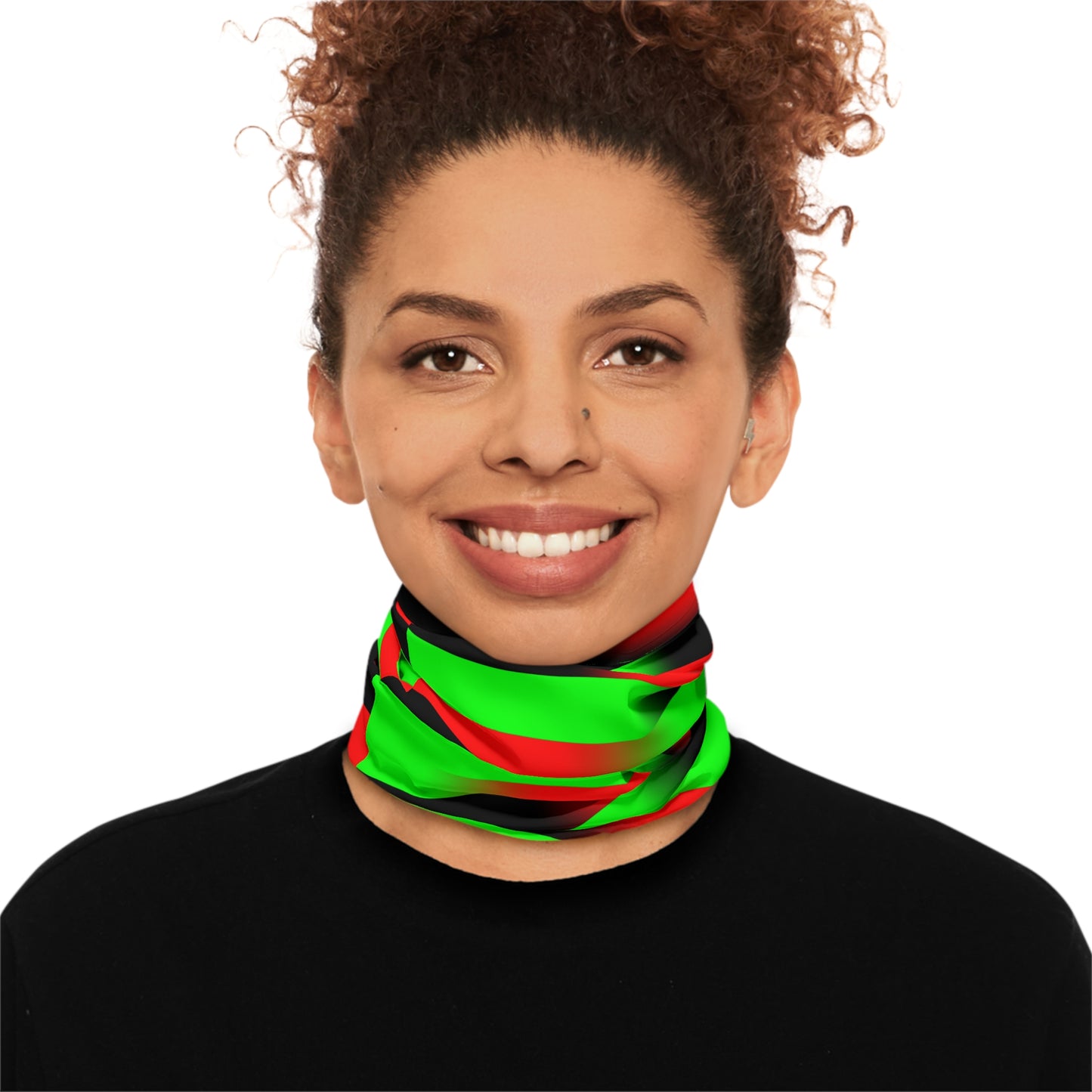 Afro Strips Flag Midweight Neck Gaiter