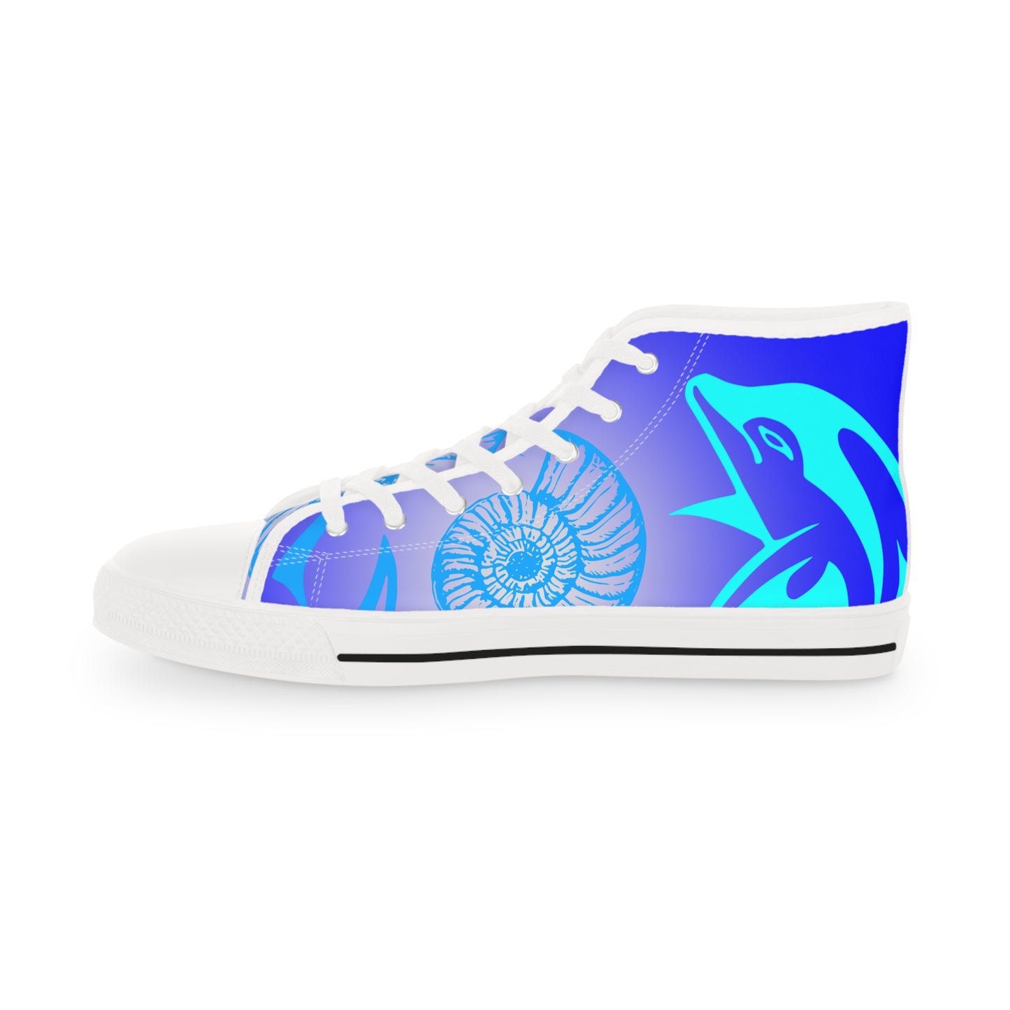 Blue Fish 2 Fish    Men's High Top Sneakers