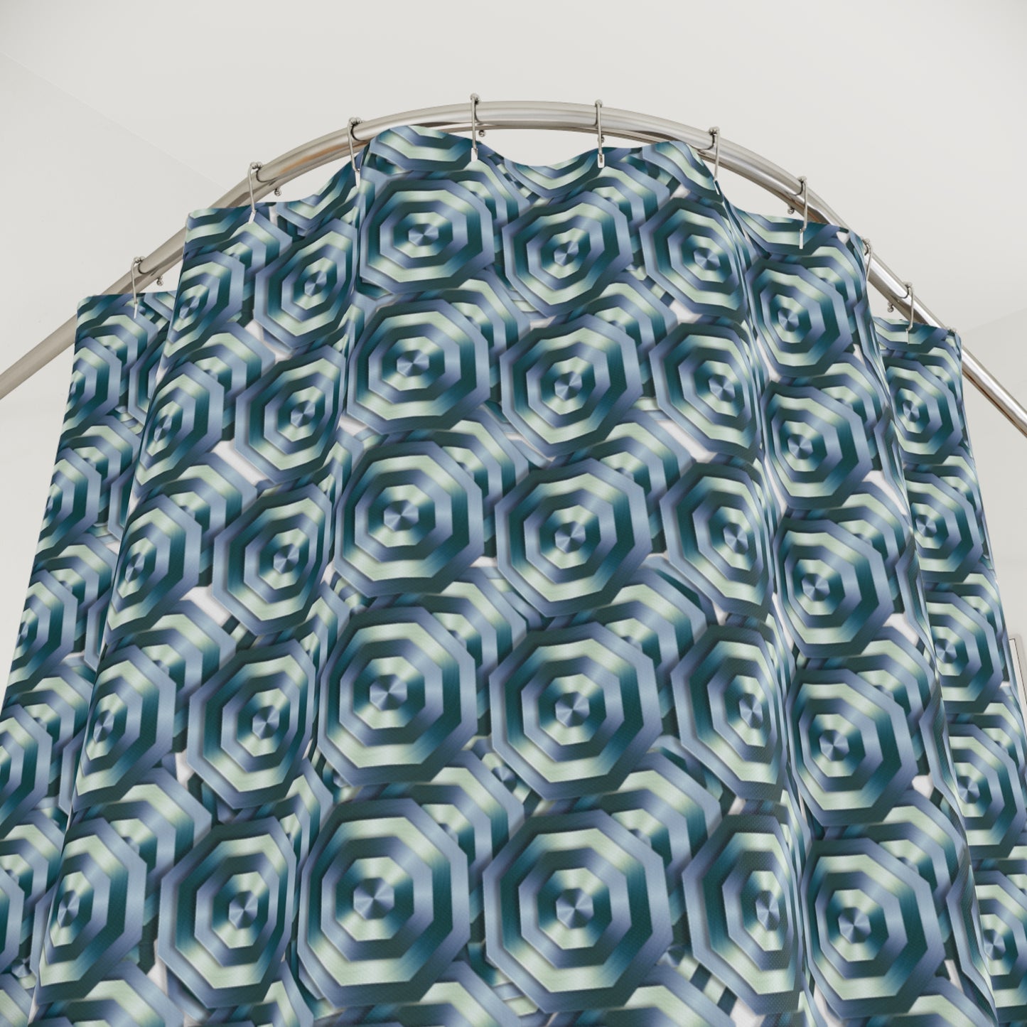 Metallic 3 Polyester Shower Curtain