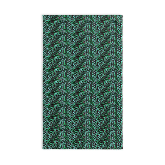 Mint Black Hand Towel