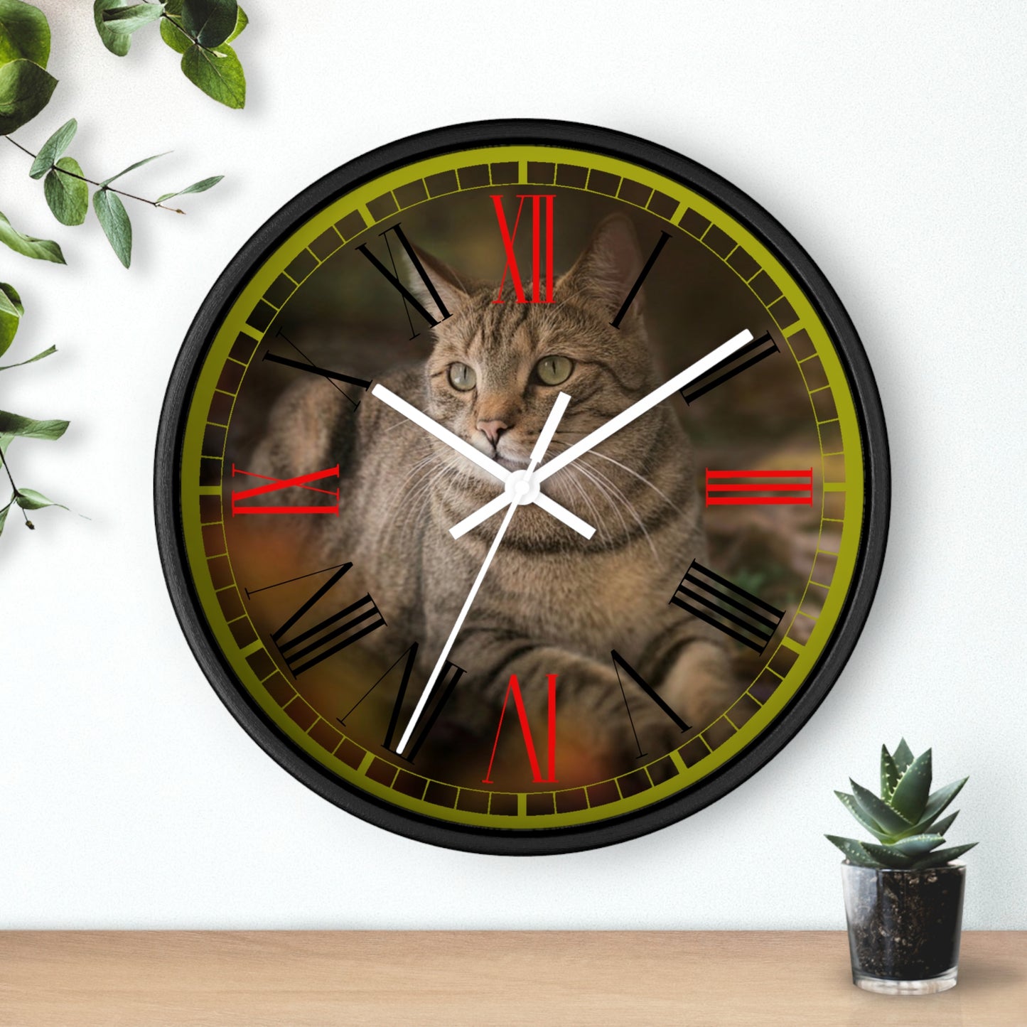 Cat  Wall clock