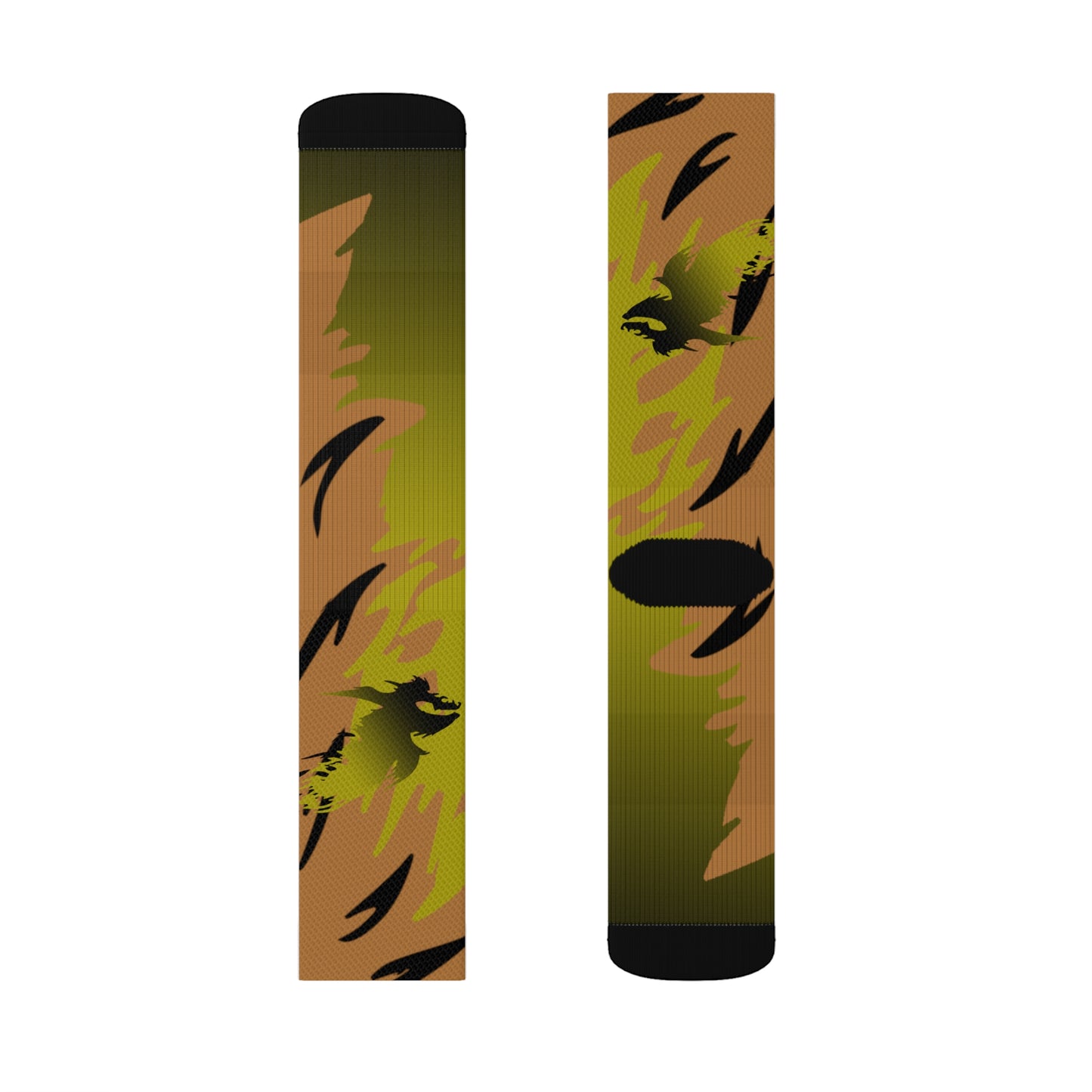 Golden Black Raptor      Sublimation Socks