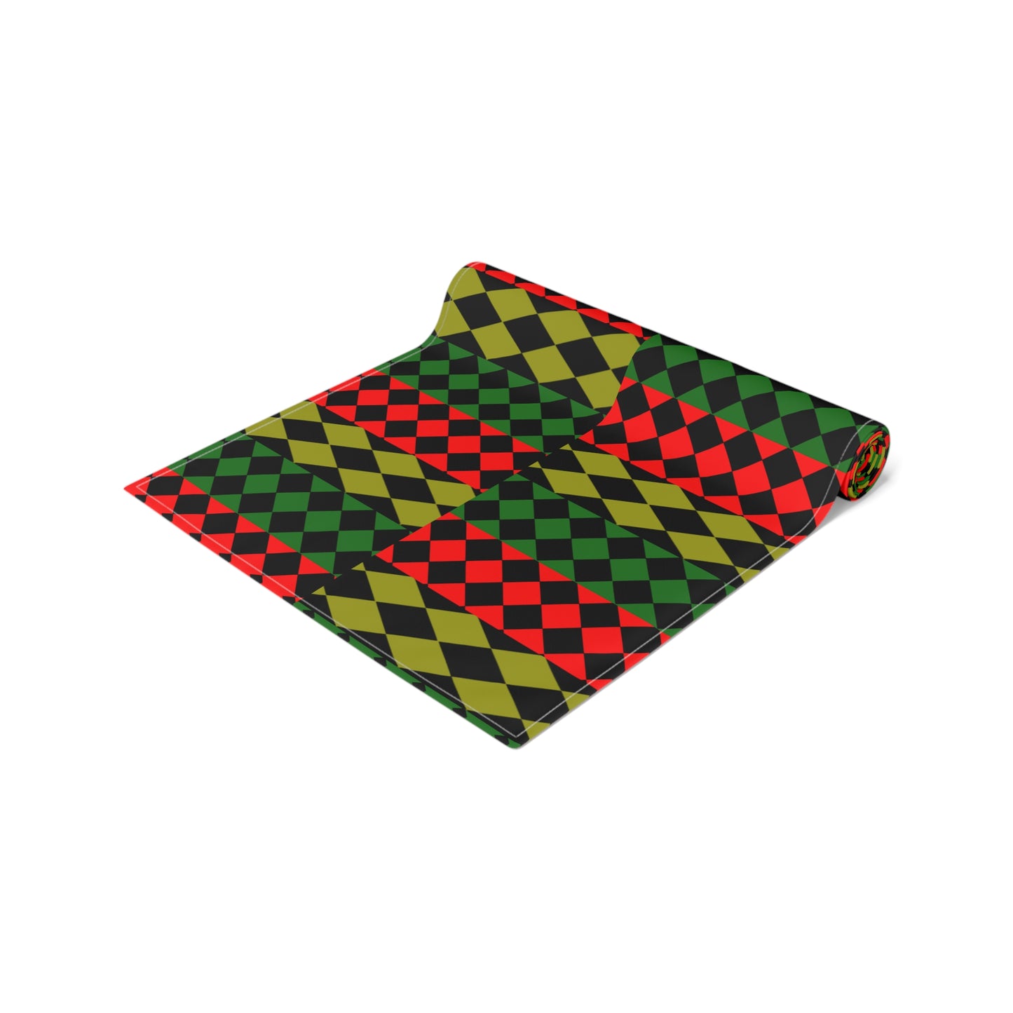 Pan African FLAG( Optical) Table Runner (Cotton, Poly)