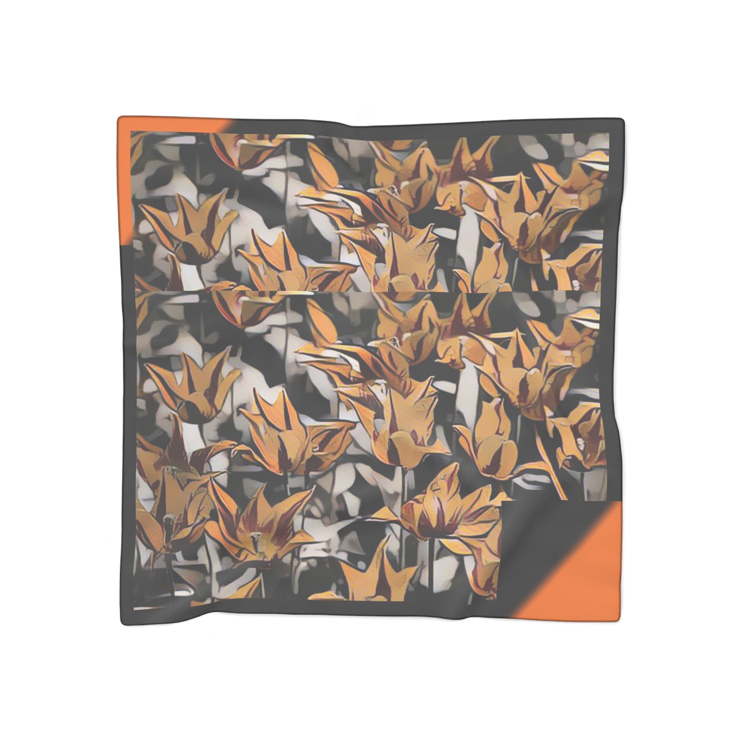 Tulip Shade Print Poly Scarf