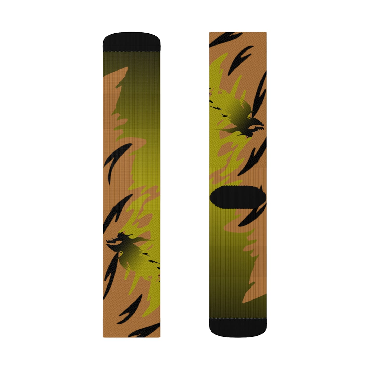 Golden Black Raptor      Sublimation Socks