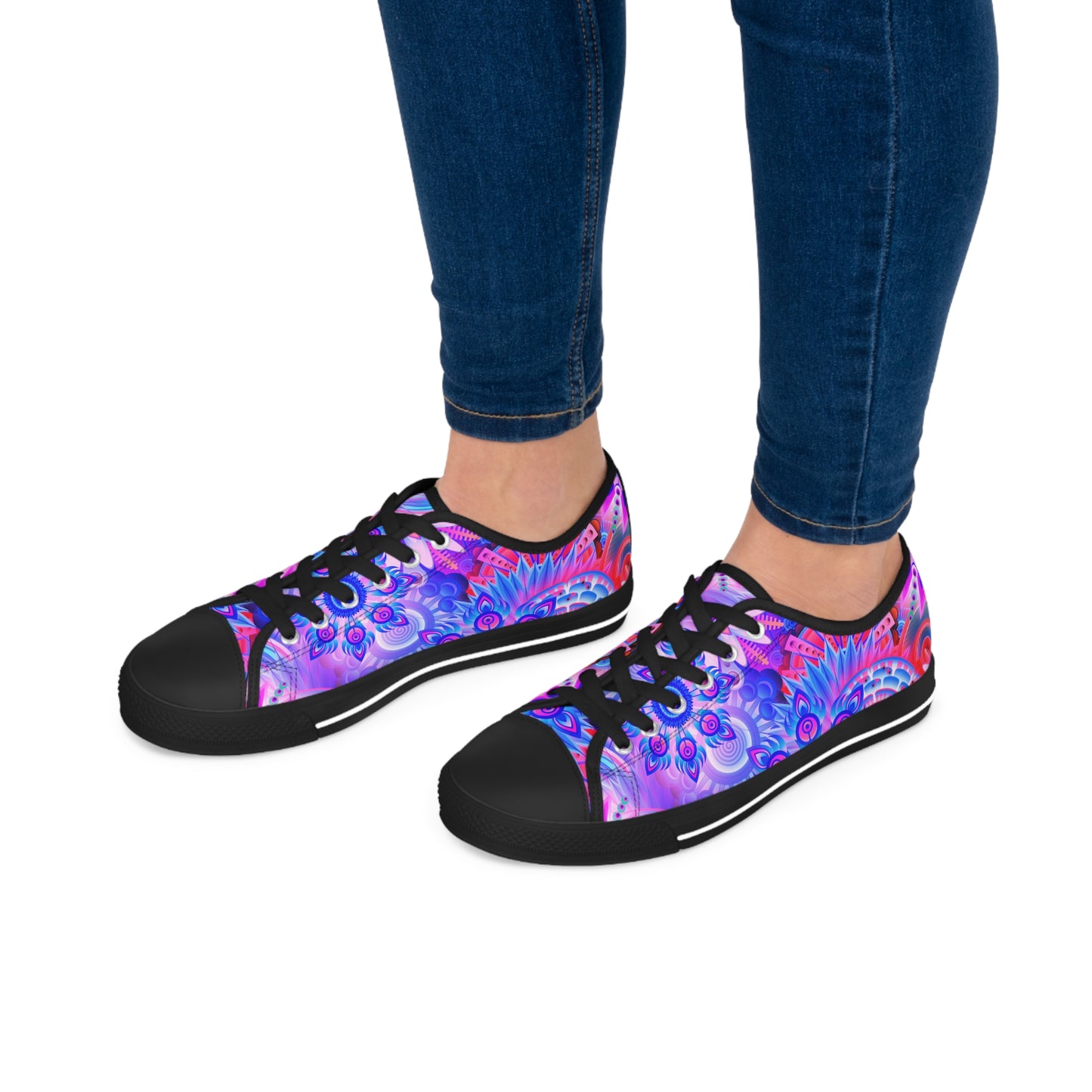 Mandalas-Pink 2 Women's Low Top Sneakers