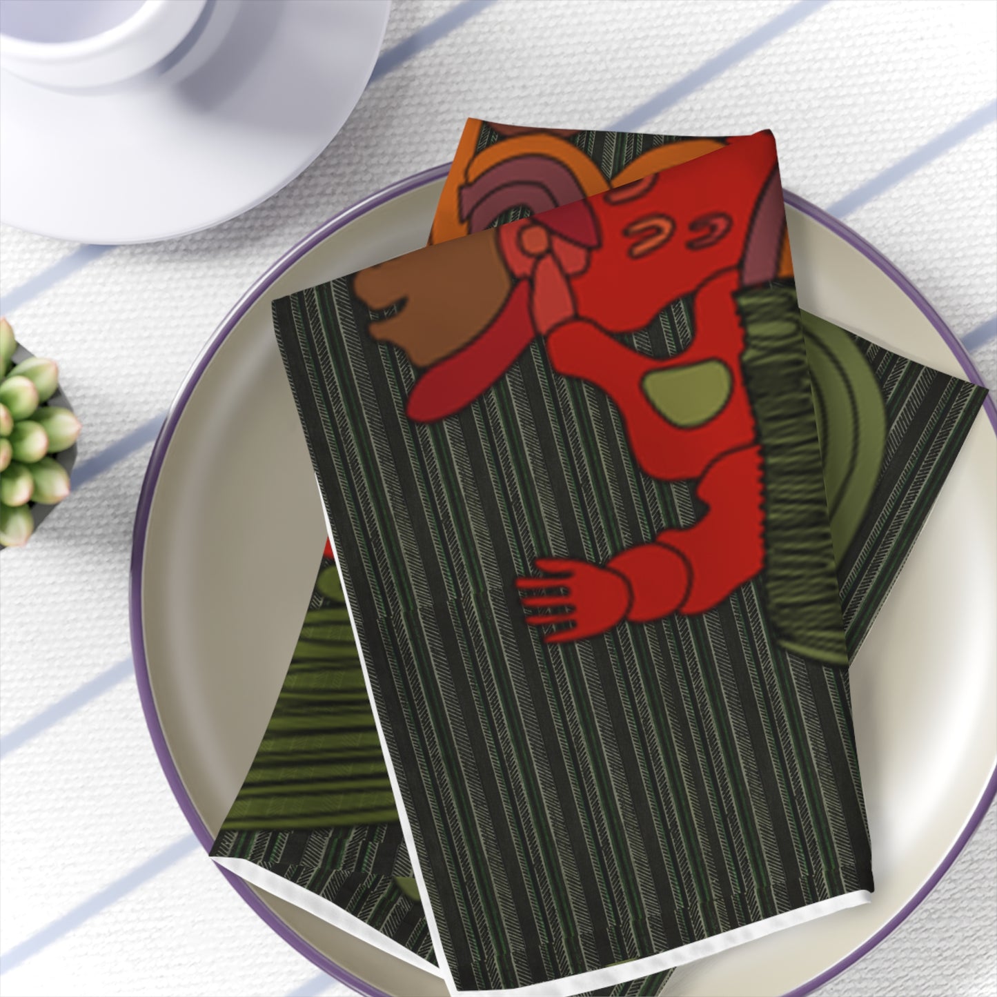 Tribal war sign  Napkins