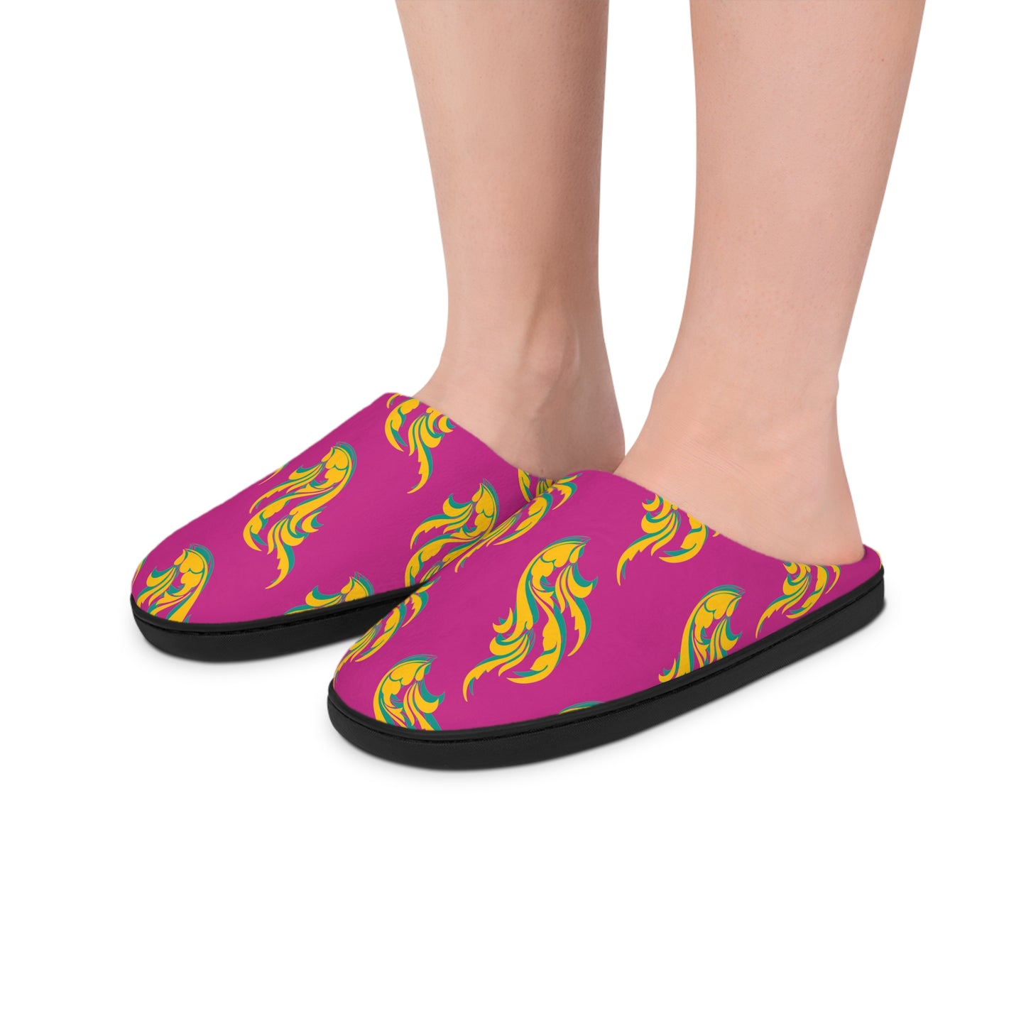 Heated Pink Women's Indoor Slippers