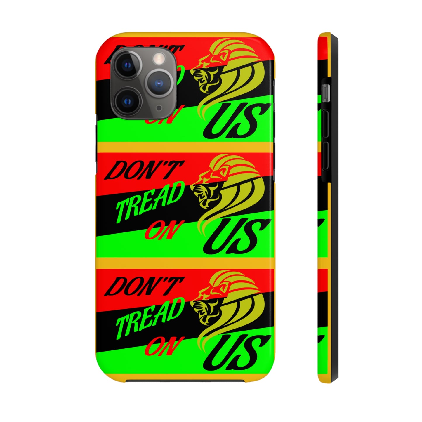 "Don't Tread On Us" African Diaspora Flag X's 3 Tough Phone Cases, Case-Mate