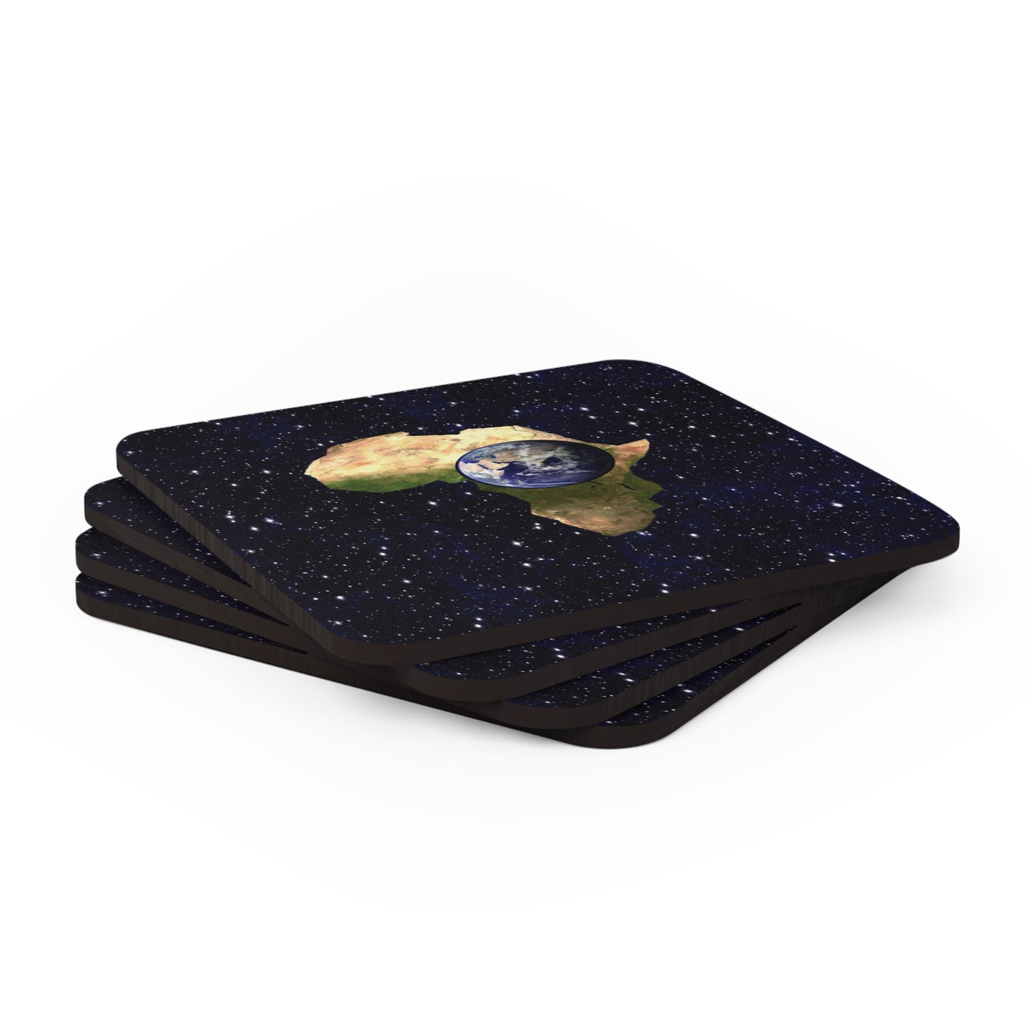 Earth In Africa Corkwood Coaster Set