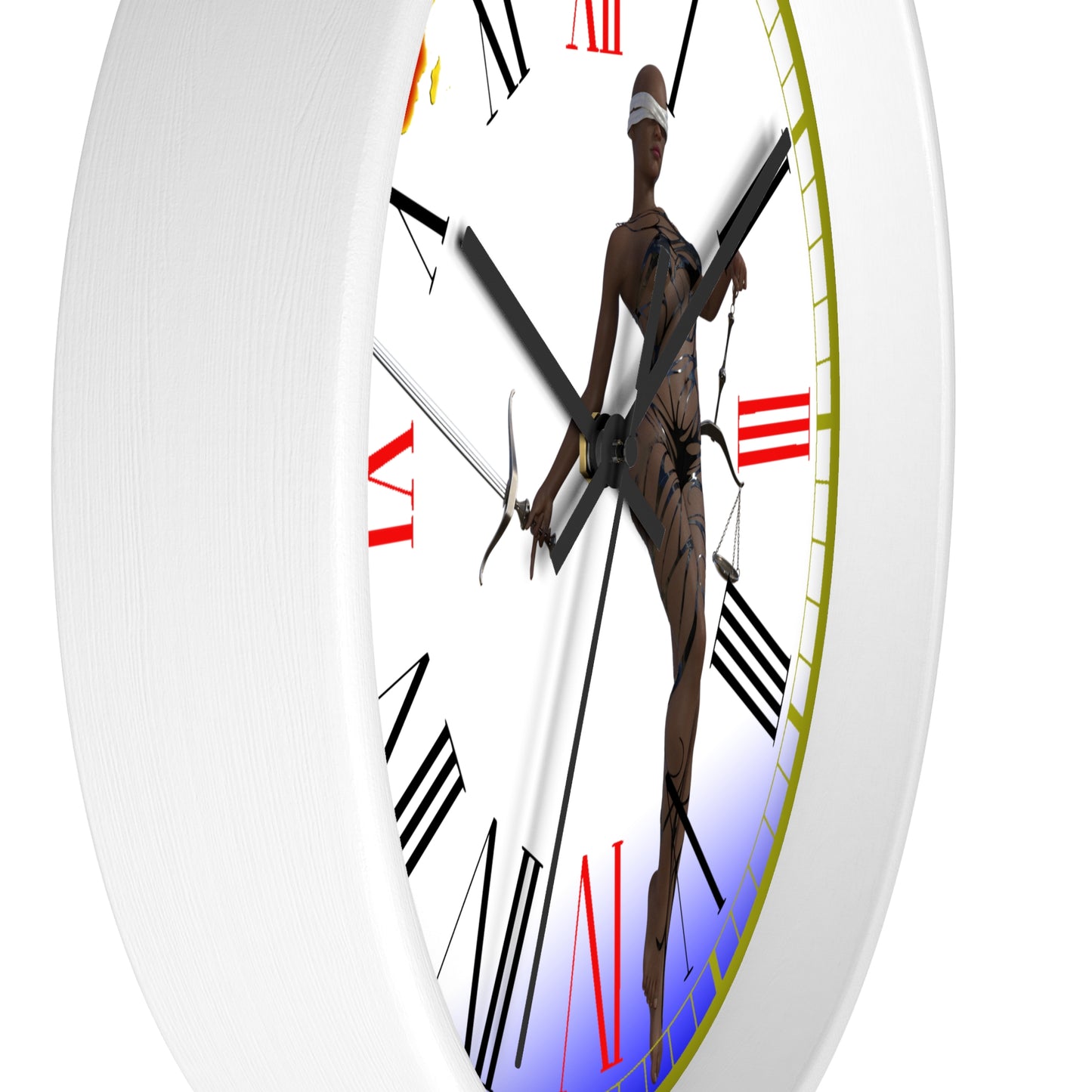 Lady Justice Wall clock