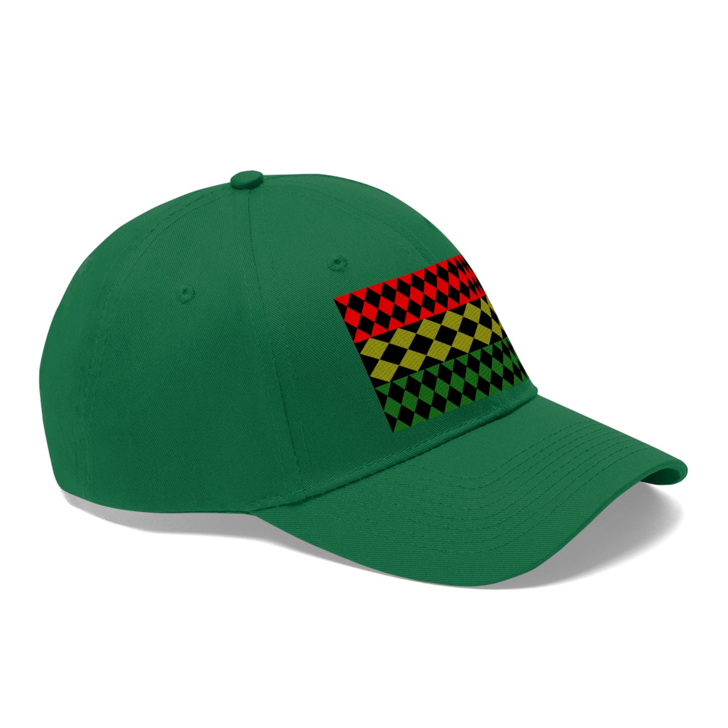 Pan African FLAG (EMBROIDERED ) ( Optical)  Unisex Twill Hat