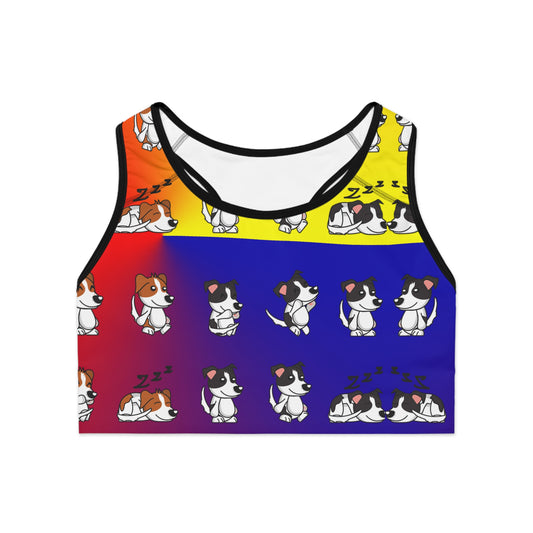 RAINBOW DOGS  Sports Bra (AOP)