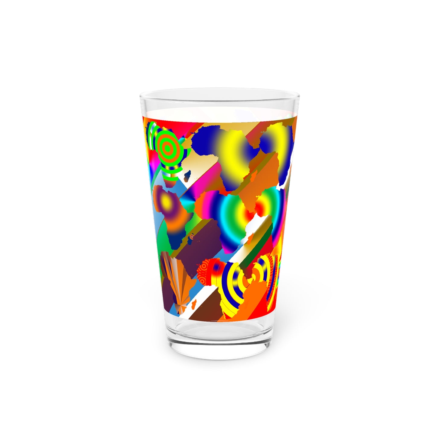 9 Africa's Collage  Pint Glass, 16oz