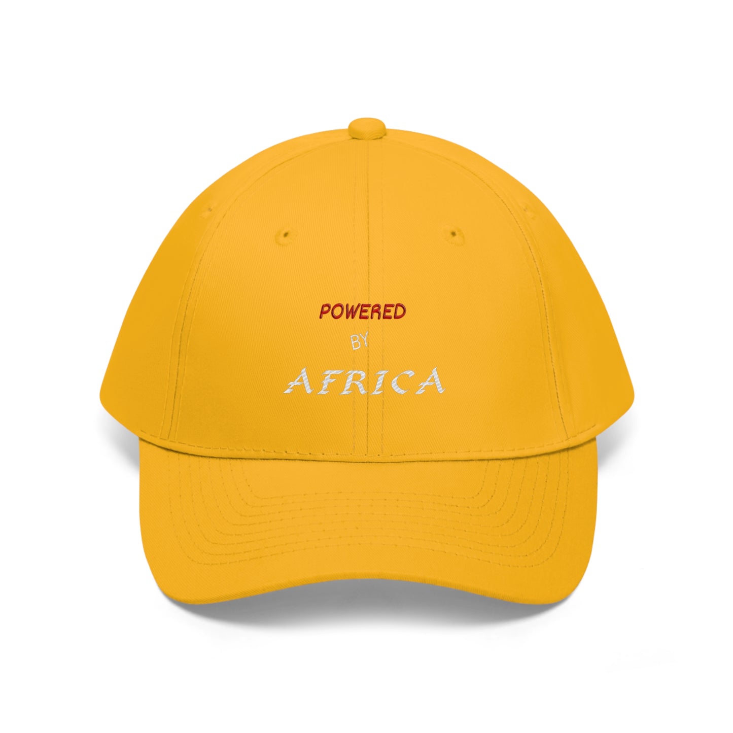 Powered By Africa (NB) (EMBROIDERED )  Unisex Twill Hat