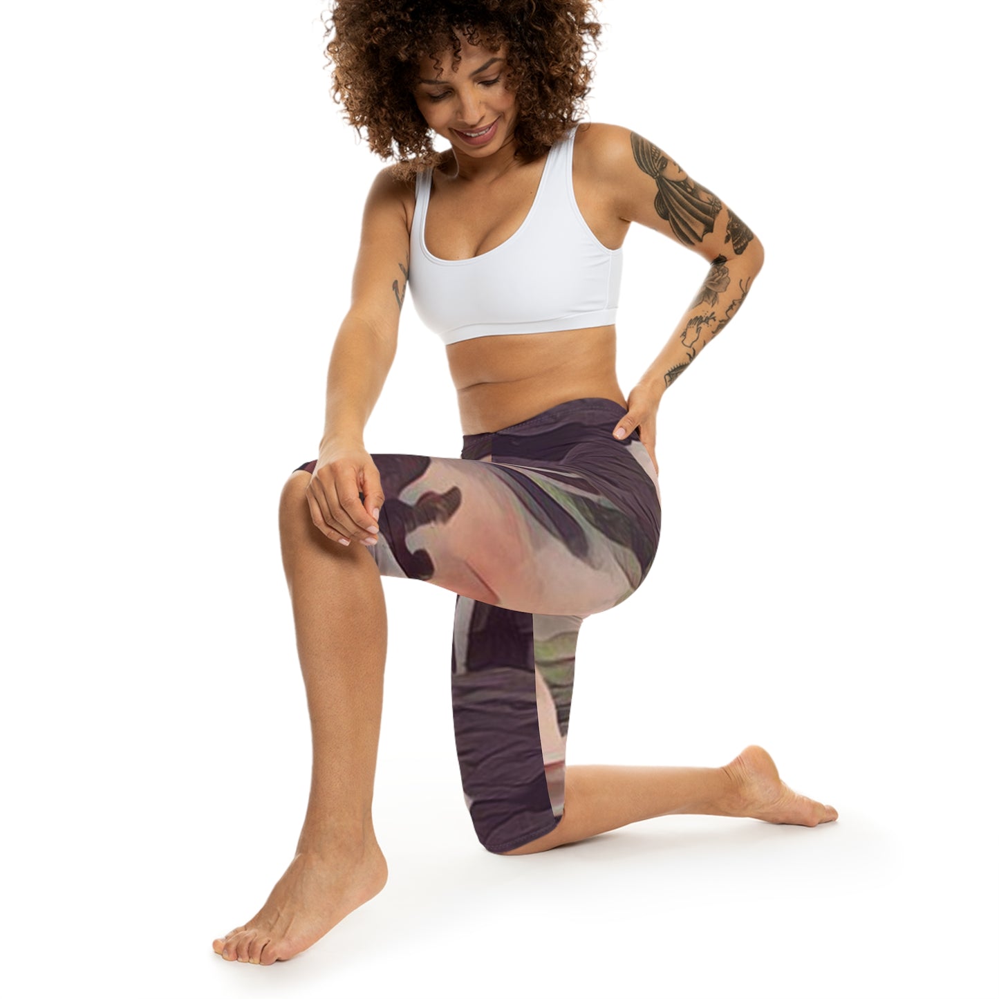 DINO Women’s Capri Leggings (AOP)