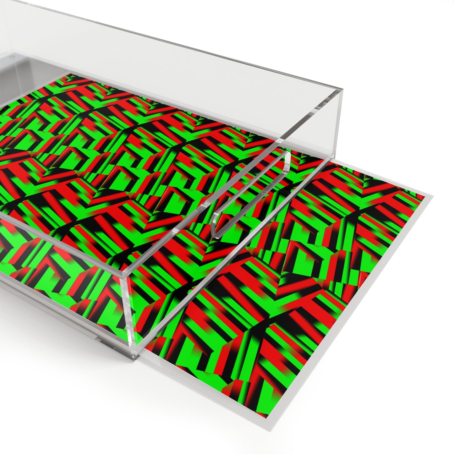 Afro Strips Acrylic Serving Tray